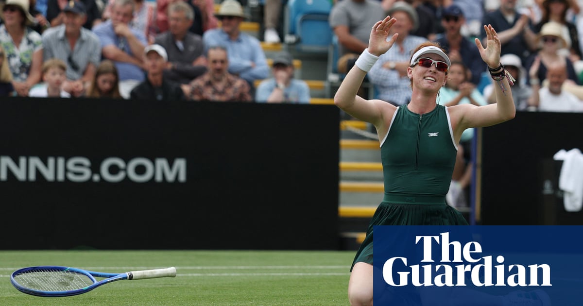 Australian teenager Maya Joint saves four match points to win Eastbourne title