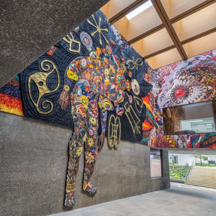 Gesture of welcome … the mosaic by artist Nick Cave.