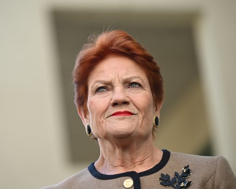 One Nation leader Pauline Hanson