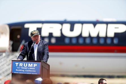 Man at political rally