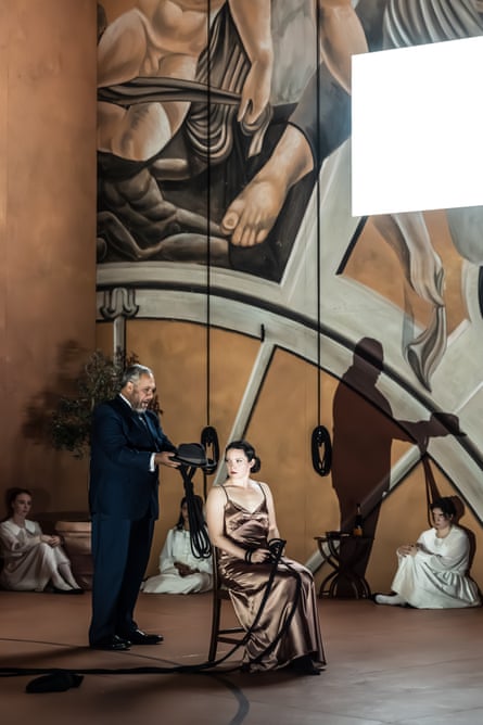 a narrative challenge … Jonathan Lemalu, with Mireille Asselin.