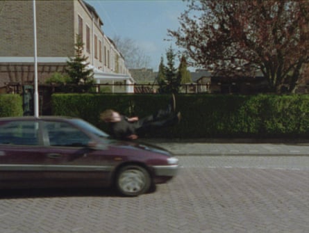 Guido van der Werve is knocked over by a car in Nummer Twee, Just Because I’m Standing Here Doesn’t Mean I Want to.