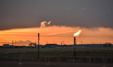 n this Tuesday, May 18, 2021, photo, flares burn natural gas from oil production in the Fort Berthold Indian Reservation east of New Town, North Dakota. Oil pumped from Native American lands in the U.S. increased about tenfold since 2009 to more than 130 million barrels annually, bringing new wealth to a small number of tribes. Tribes left out of the drilling boom have become increasingly outspoken against fossil fuels as climate change’s impacts grow worse. (AP Photo/Matthew Brown)