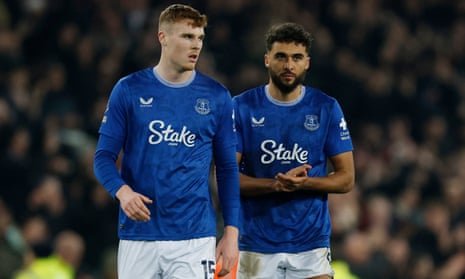 Everton's Jake O’Brien and Dominic Calvert-Lewin
