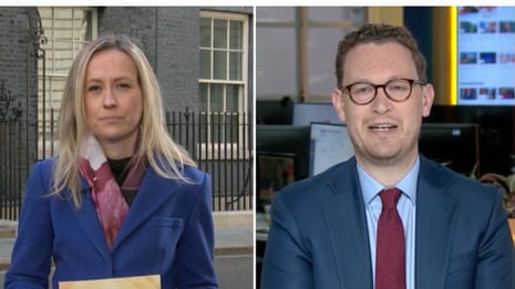 Sophy Ridge interviewing Darren Jones on Sky News