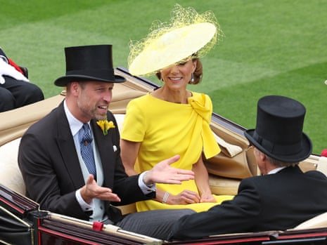 William, Prince of Wales and Kate, Princess of Wales on day two of Royal Ascot.