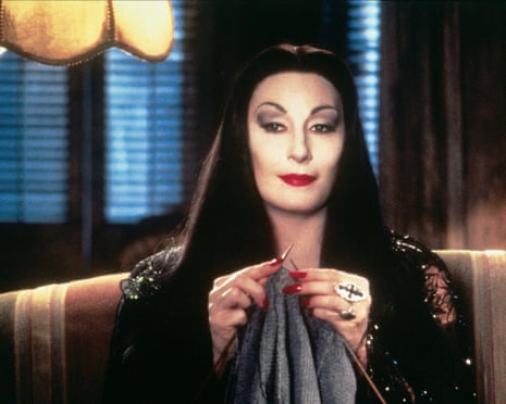 Anjelica Huston as Morticia in Addams Family Values, 1993