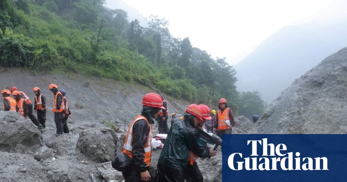 Nepal-Tibet floods: rescuers race to reach 900 people believed trapped in hydropower tunnels