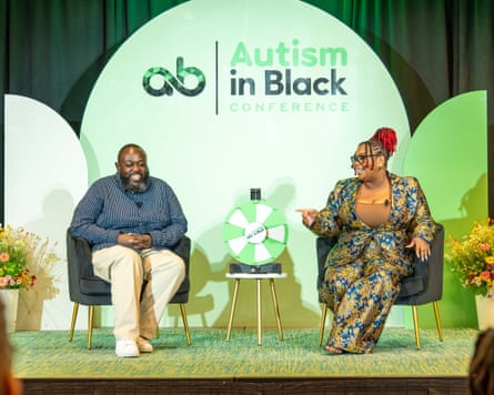 a women and man laughing