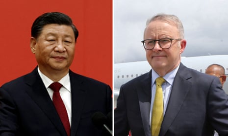 Xi Jinping and Anthony Albanese