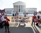 Trump expected to attend supreme court arguments on landmark birthright citizenship case - US politics live