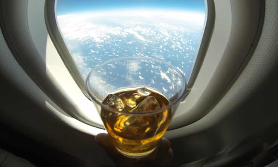 Drinking at 36,000ft.