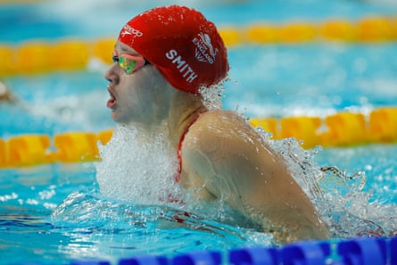 Amalie Smith comes up for air during the 200m individual medley