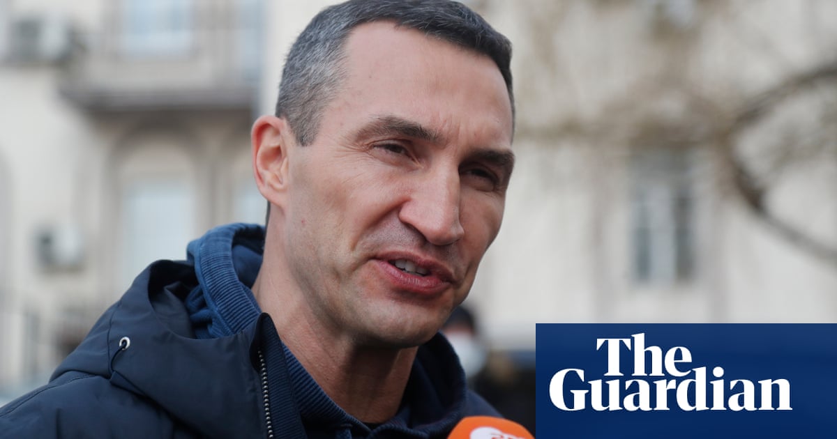 ‘I can’t stand still’: Wladimir Klitschko signs up for Ukraine’s reserve army – video