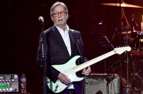 Clapton performing at the O2 in 2020.