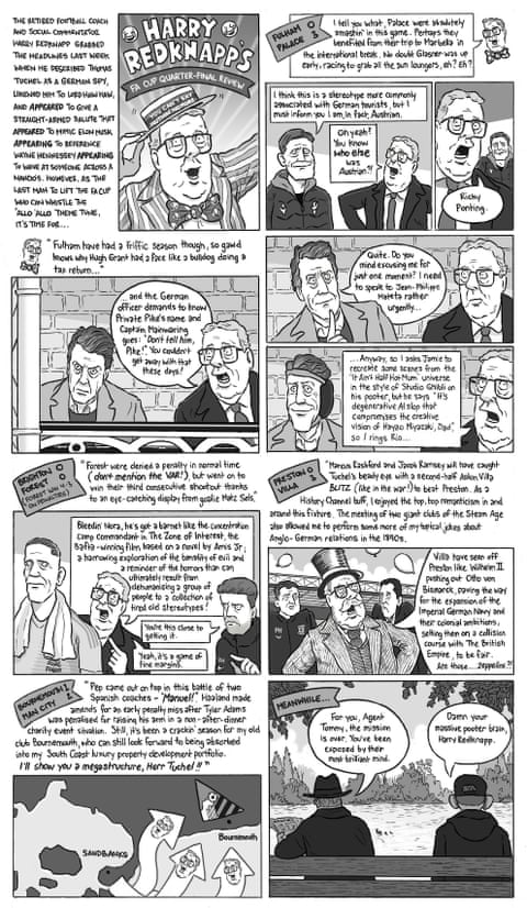 David Squires on … Harry Redknapp’s FA Cup quarter-final review , panel 1
