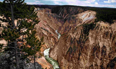 The Grand Canyon of the Yellowstone river in Yellowstone national park, Wyoming, US