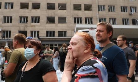 People outside the hospital