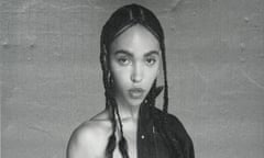 FKA Twigs in Clavin Klein ad, head and shoulders only.
