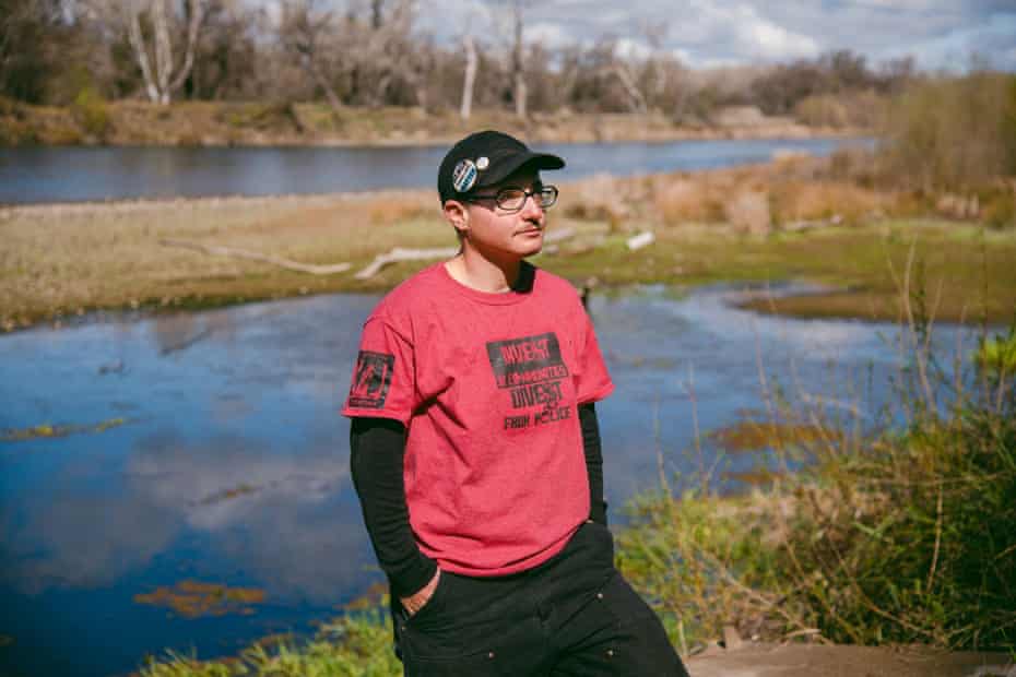 Community organizer Rain Scher poses for a portrait in Los Molinos, Calif., on Saturday, March 6, 2021. Scher is a founding member of the Justice 4 Desmond Phillips group.