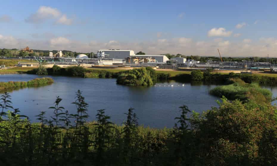 Budds Farm wastewater treatment works in Hampshire