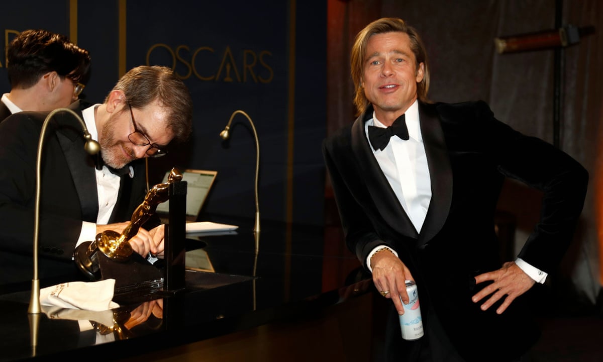 Brad Pitt: No speechwriters involved in my acceptance speeches | Oscars 2020 | The Guardian