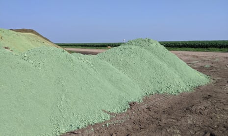 A pesticide pile in Mead, Nebraska.