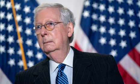 Mitch McConnell reportedly told Republicans that a deal on a coronavirus economic bill is ‘unlikely in the next three weeks’.