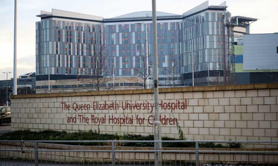 Queen Elizabeth University hospital in Glasgow