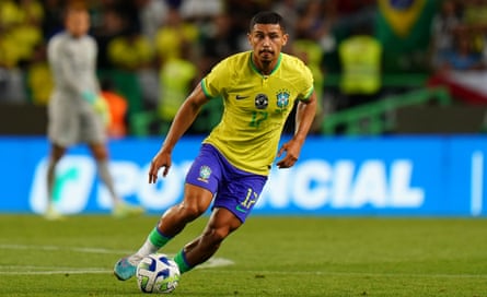 André playing for Brazil