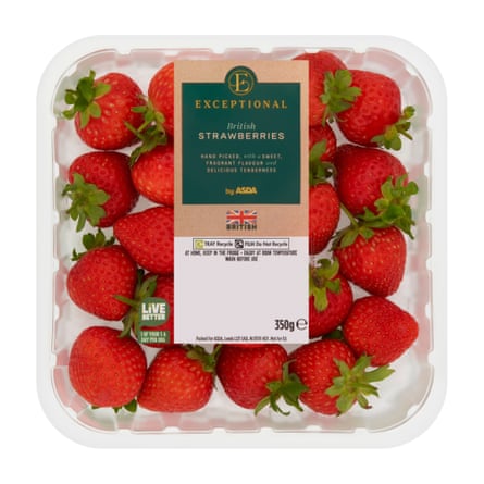Exceptional by Asda British Strawberries 350g