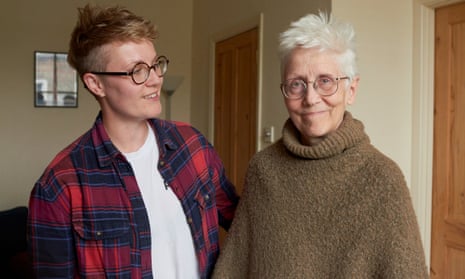 Pat (right) with Jo, who is a volunteer from Opening Doors