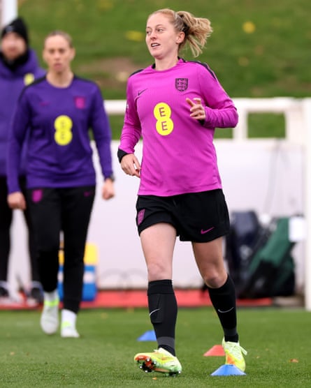 Keira Walsh during an England training session at St Georges Park