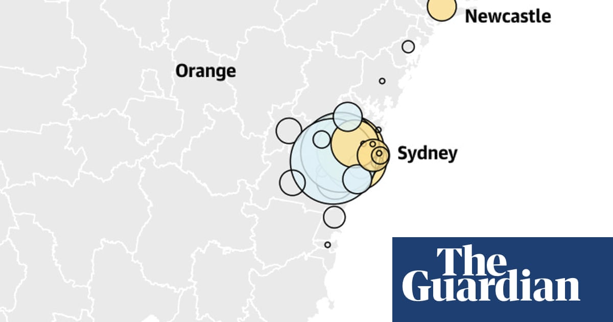 Nsw And Sydney Covid Trend Map Where Coronavirus Cases Are Rising Or Falling Australia News The Guardian