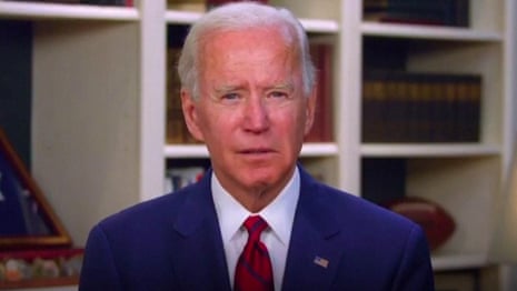 Joe Biden addresses US as its coronavirus death toll passes 100,000 – video