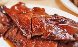 Roast gooes dish at Yat Lok restaurant, Hong Kong