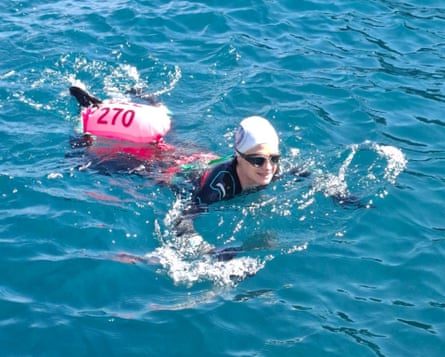 The writer deep in the sea