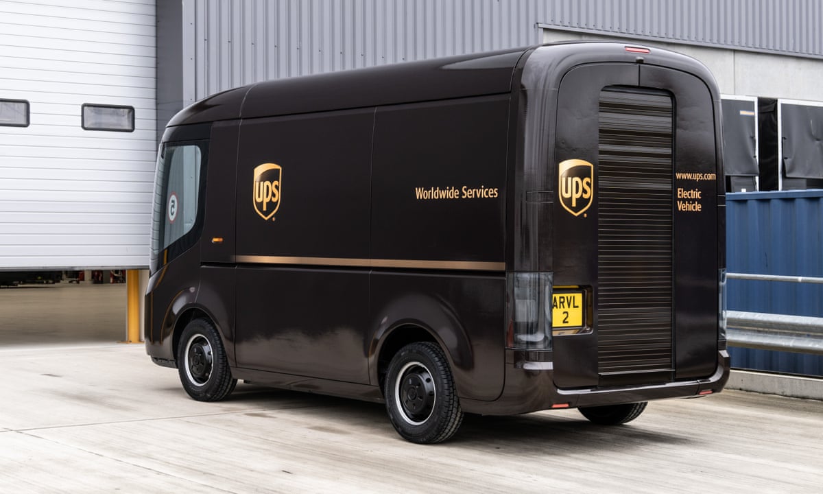 Uk Electric Van Maker Arrival Secures 340m Order From Ups Automotive Industry The Guardian