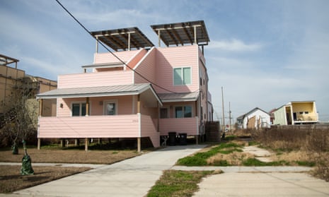 Brad Pitt's Make it Right homes in New Orleans’s Lower Ninth Ward. 