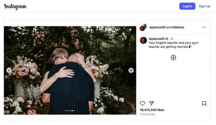 Taylor Swift and Travis Kelce embrace