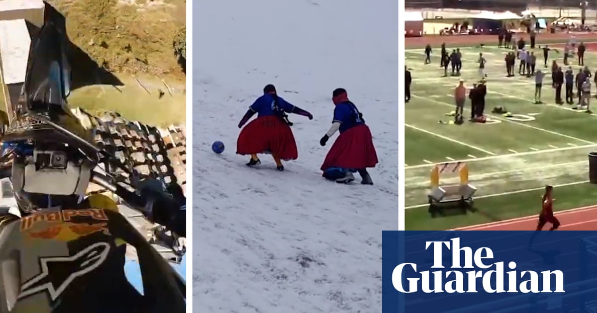 The amazing world of sport 2021: the year’s best viral clips – video