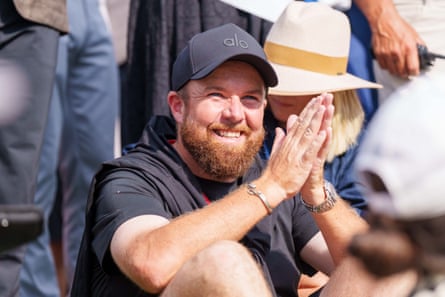 Shane Lowry applauds from the gallery after watching Tommy Fleetwood claim the FedEx Cup
