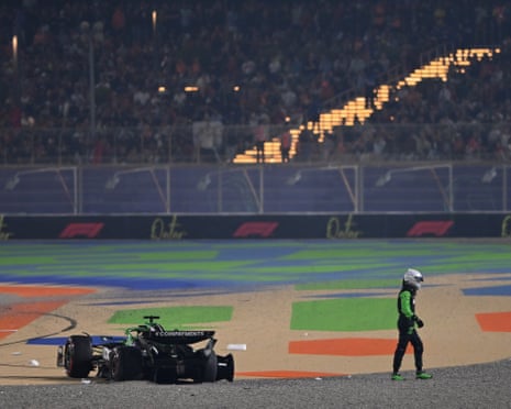 Hulkenberg of Sauber is out of the race.