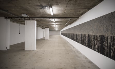 On and on … Richard Long’s 60 metre-long work Pelopennese Line, in Everything at Once.