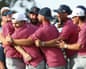 Team USA celebrate their win on Sunday