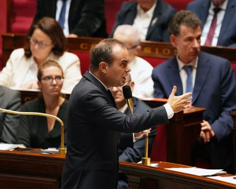 France’s prime minister Sébastien Lecornu speaks during a session of questions to the government at the National Assembly, Paris.