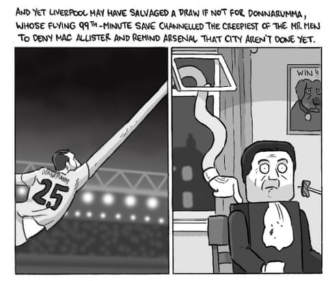 David Squires on … chaos at Anfield as Manchester City stay in the title chase, panel 5