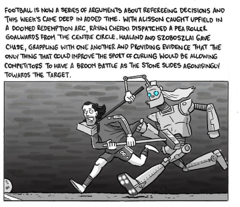 David Squires on … chaos at Anfield as Manchester City stay in the title chase, panel 6