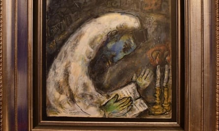 Detail from L'homme en priere by Marc Chagall.