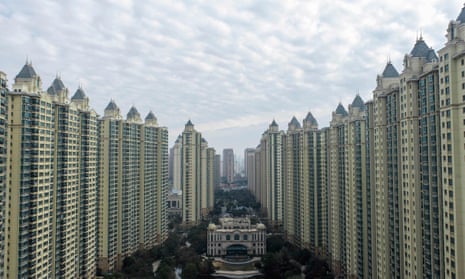 A housing complex by the Chinese property developer Evergrande in Huaian.